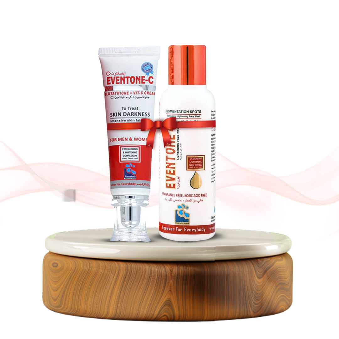 Skin Lightening Bundle (Pharmahealth Eventone C Face Cream 30g + PharmaHealth Eventone 4 Lightening Face Wash 100mL)