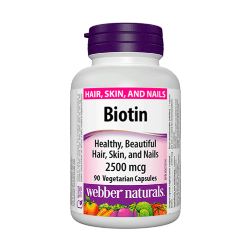 Webber Naturals Biotin 2500mcg Capsules 90s