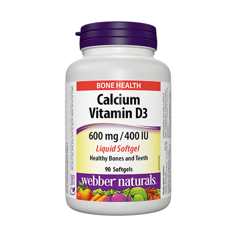 Webber Naturals Calcium And Vitamin D3 Softgel 90s