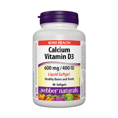 Webber Naturals Calcium And Vitamin D3 Softgel 90s