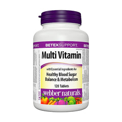 Webber Naturals Diabetex Multi Vitamin Tablets 120s