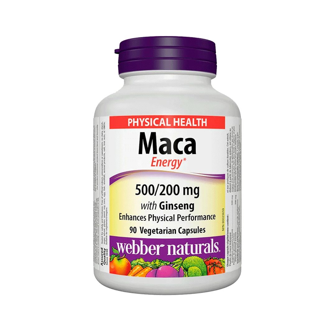 Webber Naturals Maca With Ginseng Capsules 90s