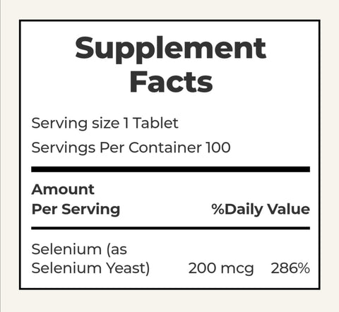 Nature's Bounty Selenium 200mcg Tablets 100s