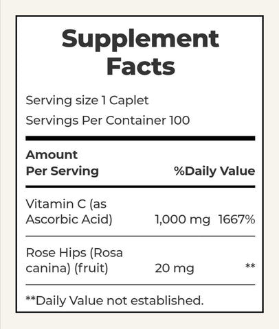 Nature's Bounty Vitamin C 1000mg Tablets 100s