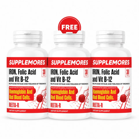 Iron Folic Acid & Vitamin B12 (3 Packs)