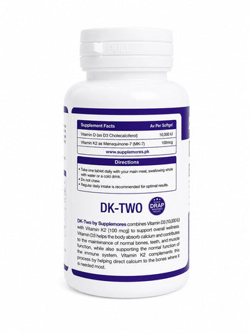 Vitamin D3 10,000 IU + K2 100 MCG (30 Softgels)