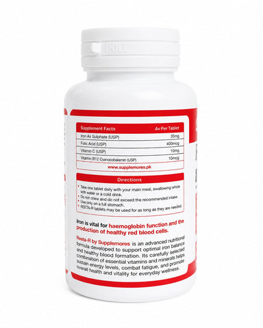 Iron Folic Acid & Vitamin B12 (30 Tablets)