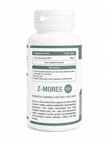 Zinc 50mg (30 Tablets)