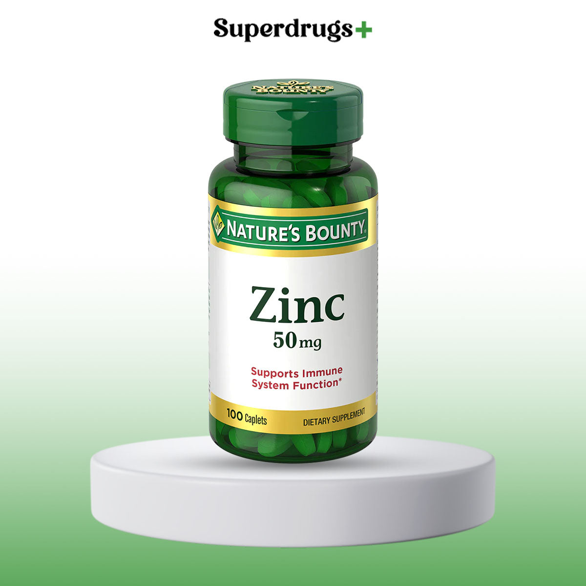 Nature's Bounty Zinc 50mg Caplets 100s