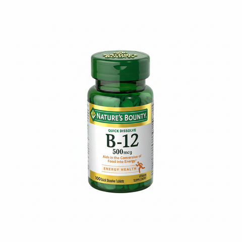 Nature's Bounty B-12 500mcg Tablets 100s