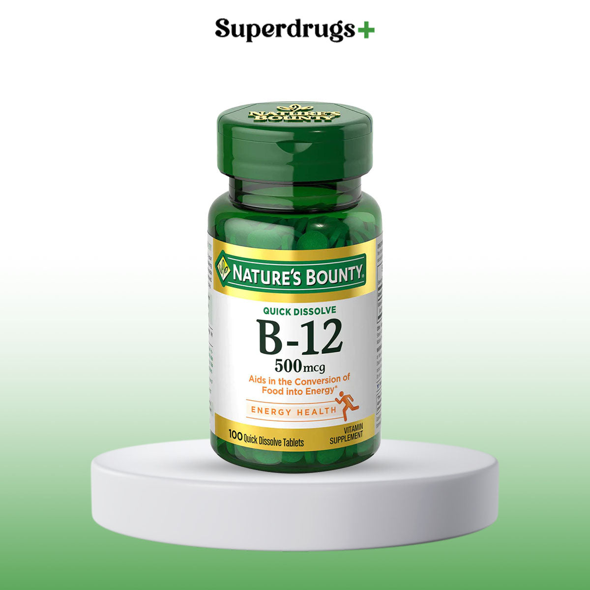 Nature's Bounty B-12 500mcg Tablets 100s
