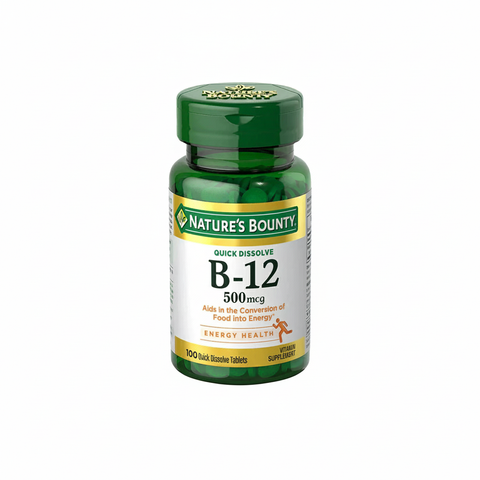 Nature's Bounty B-12 500mcg Tablets 100s