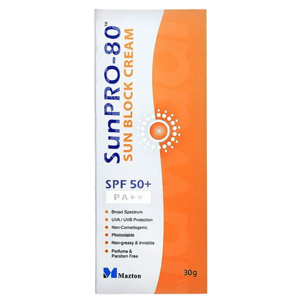 SunPRO 80 SPF 50 Sun Block Cream 30g