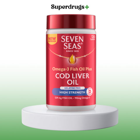Seven Seas Gelatin Free Cod Liver Oil Capsules 120s