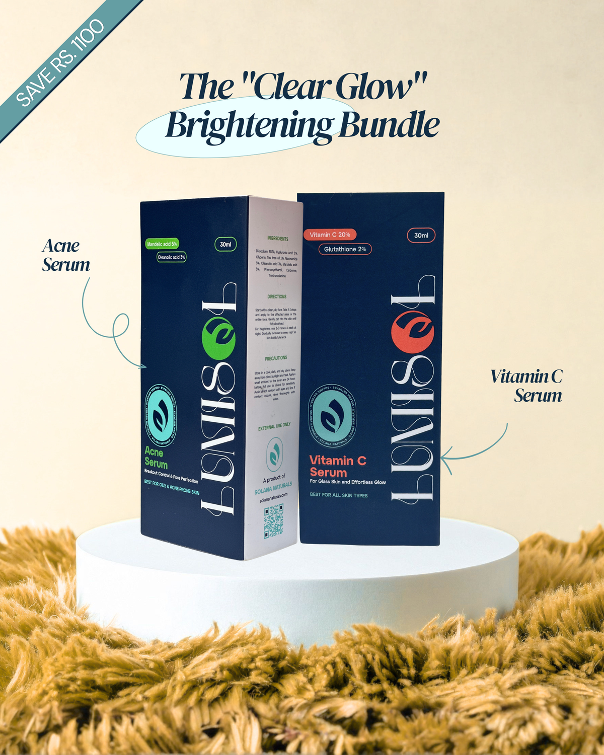 Solana The "Clear Glow" Brightening Bundle