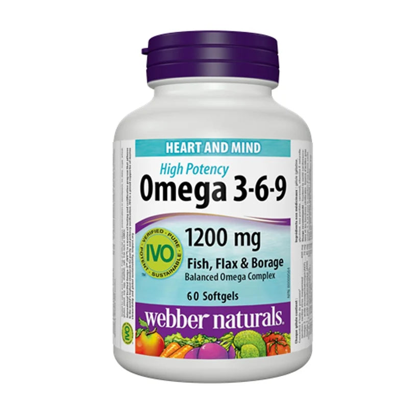 Webber Naturals Omega 3-6-9 1200mg Softgel 60s